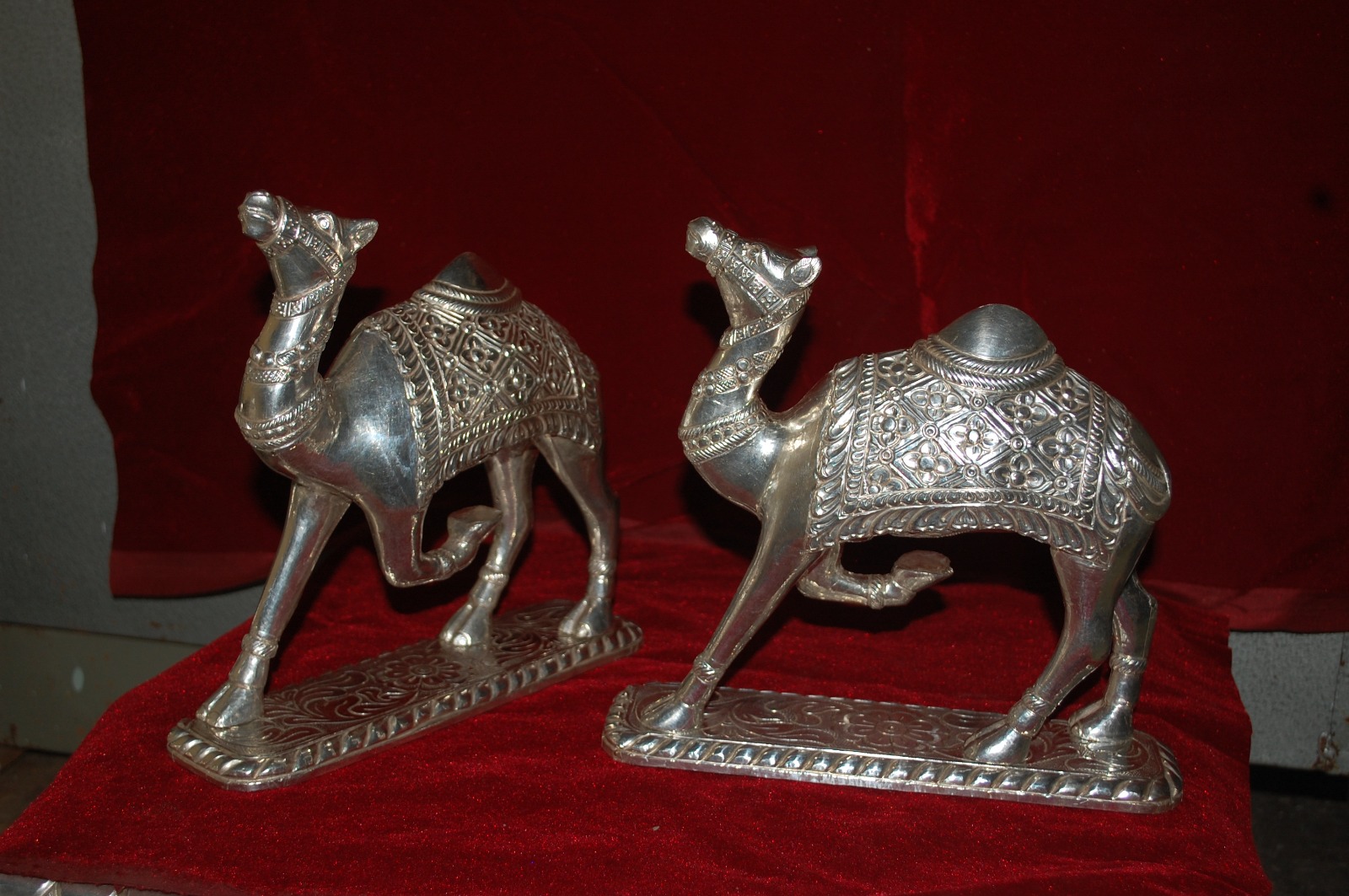 Silver Plated Rajasthani Camel Pair